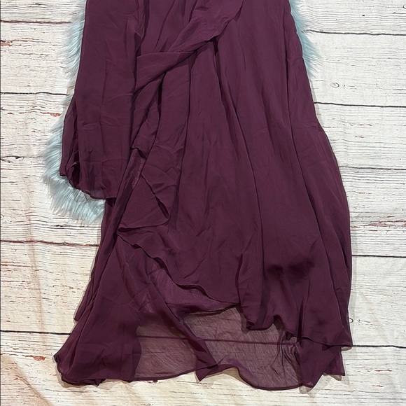 NWOT Lulus Revered Elegance Purple Pleated Strapless Maxi Dress - Picture 4 of 8